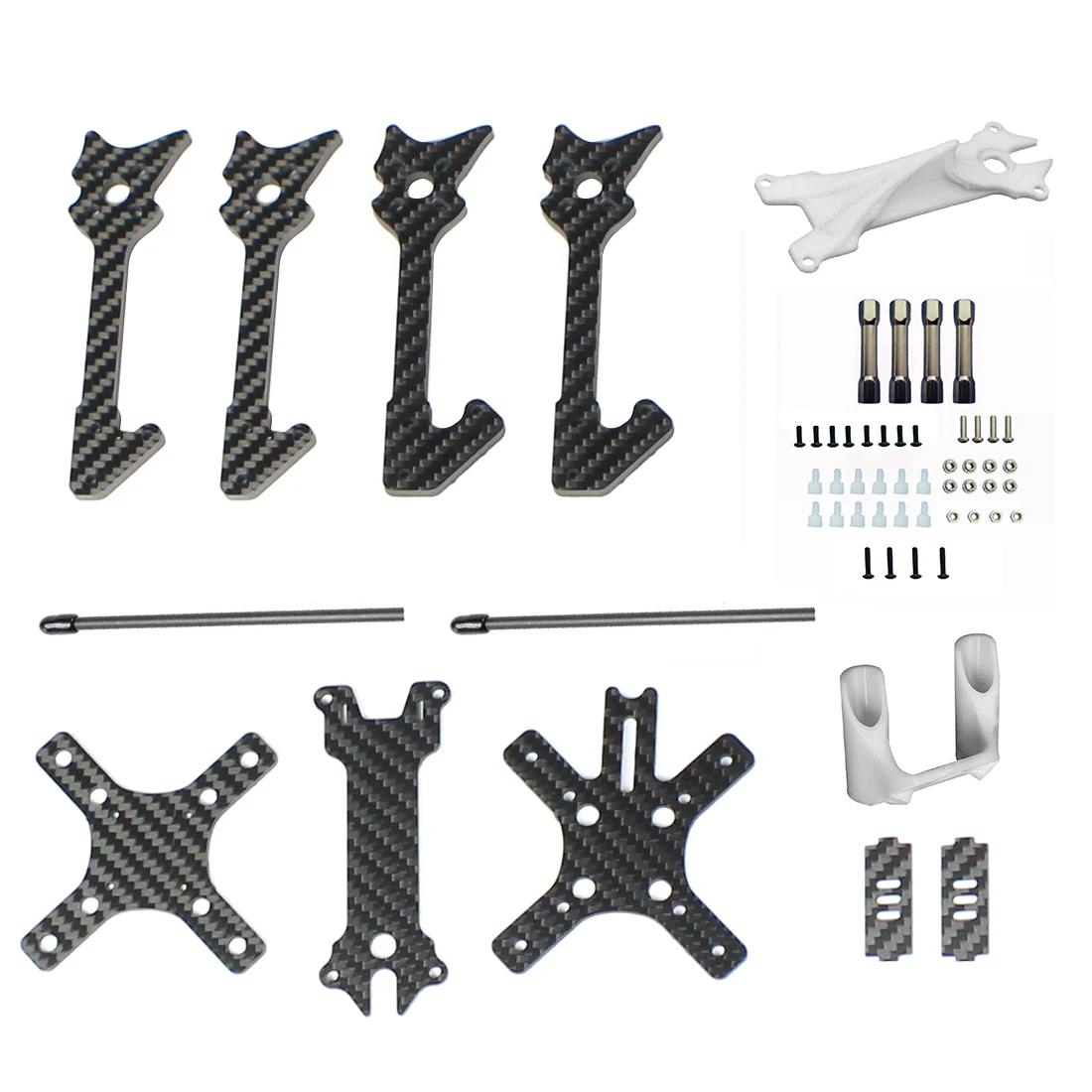 Cadre Drone FPV 215mm 5 pouces Fibre Carbone F215 Kit Non Assemblé