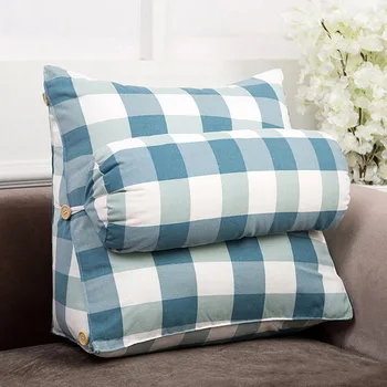 

Cotton Linen Triangular Backrest Cushion for Chair Sofa Cushions Bed Rest Back Pillow Waist Cushion Office Home Decor 45x45x20cm