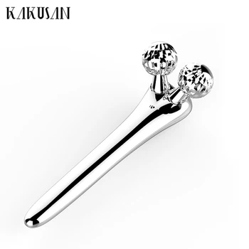 

Kakusan Sloar Energy Face Roller Massager Microcurrent Facial Massage Roller