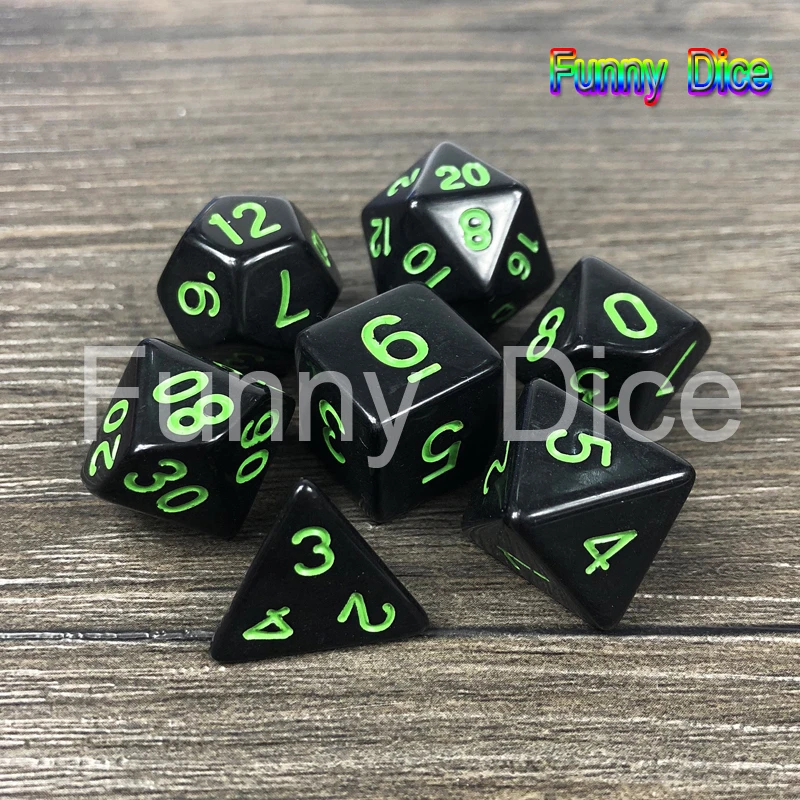 Уличный Забавный Набор Игральных игр d4 d6 d8 d10 d12 d20 7 шт./компл.|Кубики| |