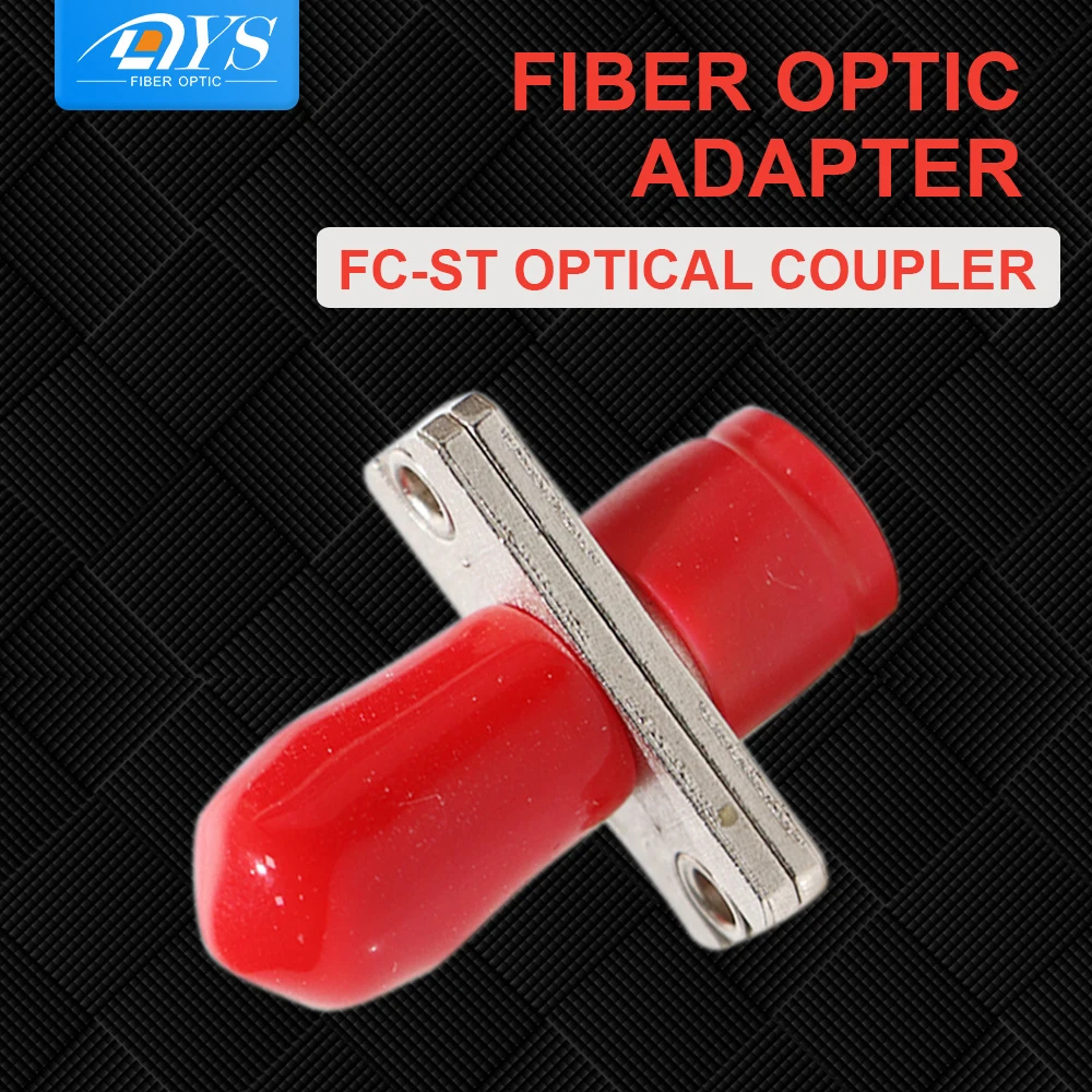 

50pcs Hybrid FC-ST Female To Female Connector Fiber Optical Adapter Coupler With Flange Attenuator