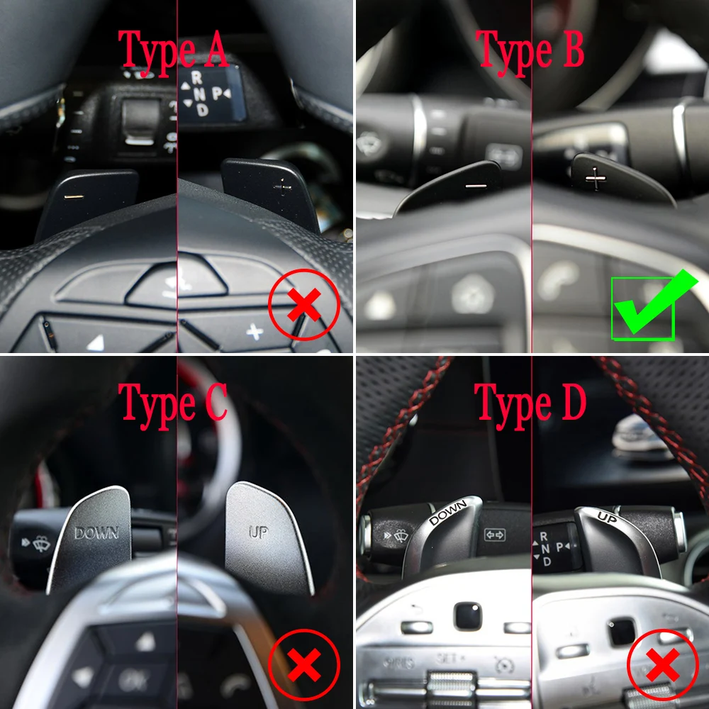 1 пара автомобиля рулевое колесо сдвиг Paddle Shifter расширение для Benz A B C E GLE класс CLS W177 W205 W213 C257 X253