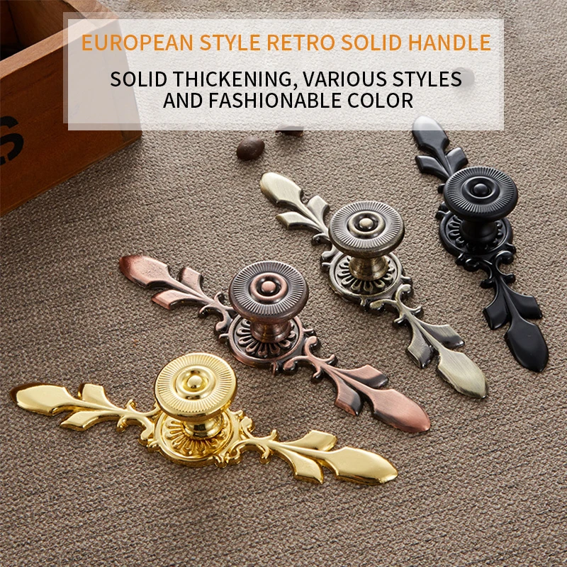 

Bronze Handles Kitchen Door Cupboard Zinc Alloy European Modern Wardrobe Furniture Drawer Pulls Cabinet Knobs Hardware New