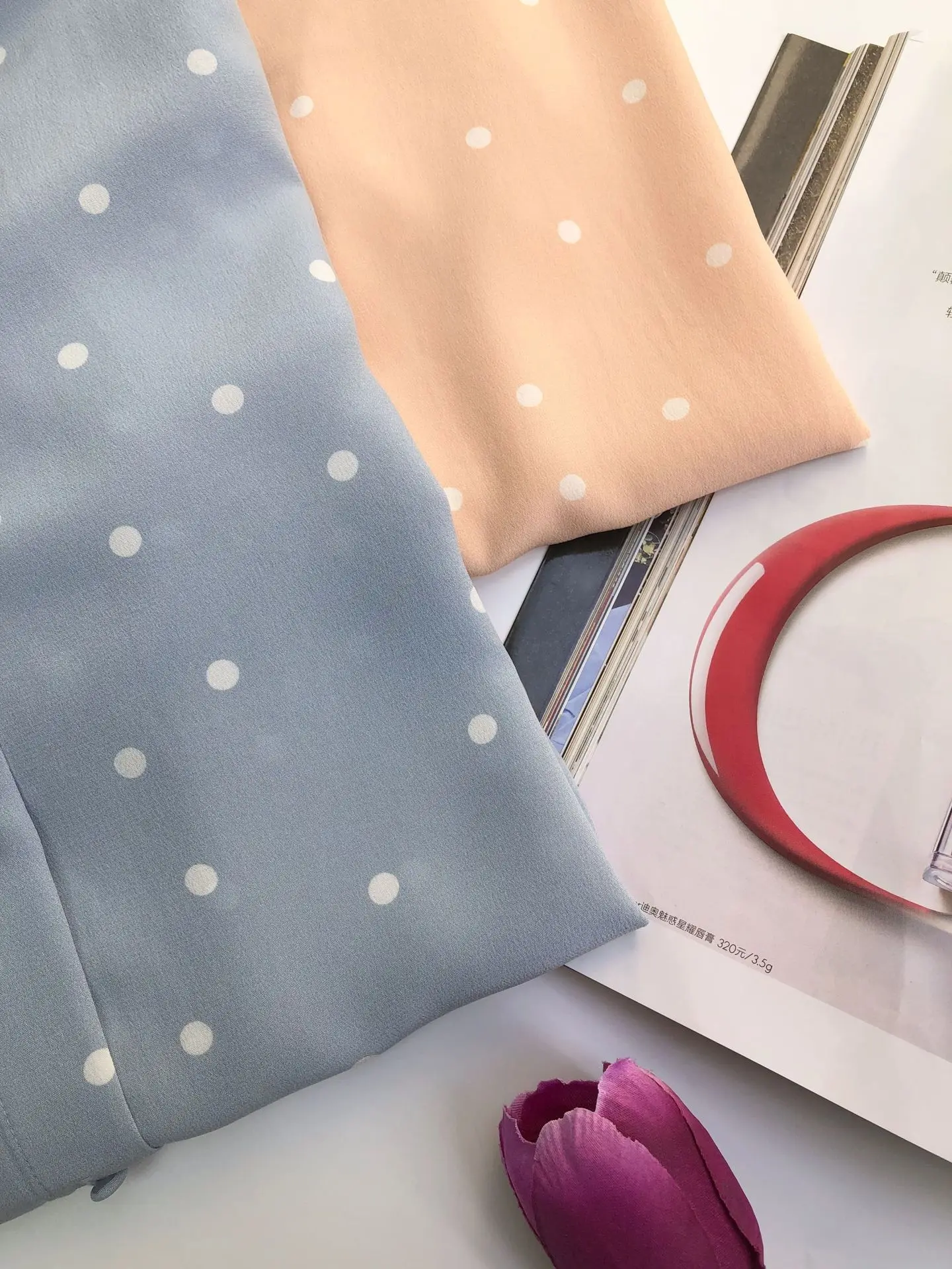 Polk Dot Print Женские рубашки из натурального шелка с длинным рукавом однобортные Элегантные Роскошные повседневные топы и блузки женская одежда