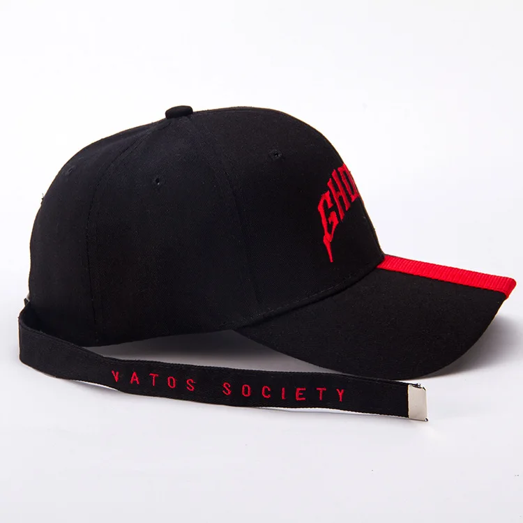 Hat red embroidered letter duck tongue cap Korean version of the tide men and women sun hats with hip-hop baseball caps