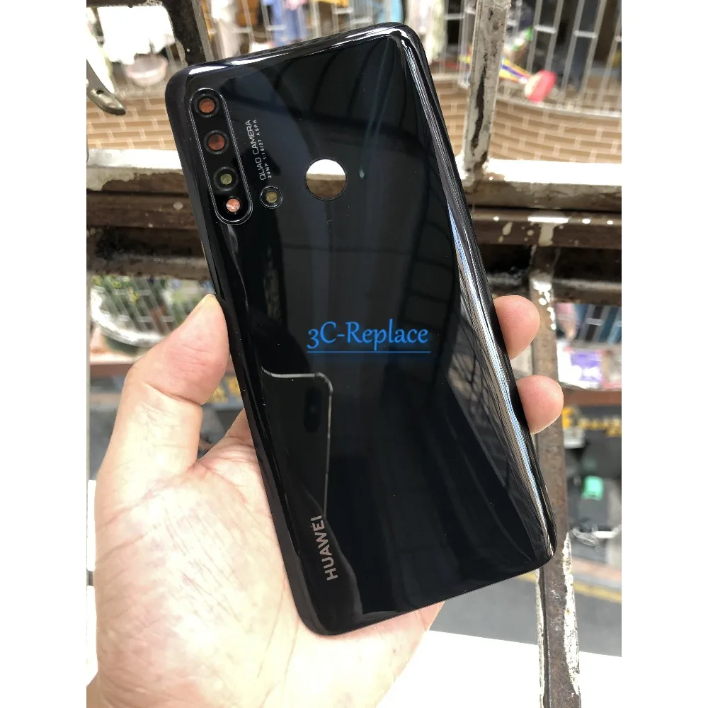 6,4 для huawei nova 5i GLK-AL00 GLK-TL00 задняя крышка батарейного отсека Корпус Задняя стеклянная часть для huawei P20 Lite