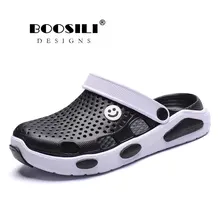 Летний светильник Eva полые мужские тапочки садовая обувь модные дышащие пляжные светильник ed Вьетнамки Большие размеры сандалии