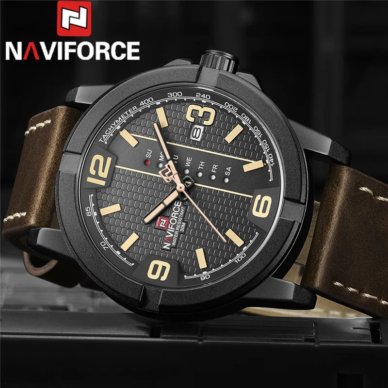 NAVIFORCE Топ Бренд роскошные мужские наручные часы спортивные военные