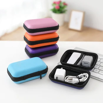 

Portable Storage Bag Mobile Phone Data Cable Digital Charger Cable Organizer Bag Zip Lock Case Mini Zipper Bag Red/Pink/Black