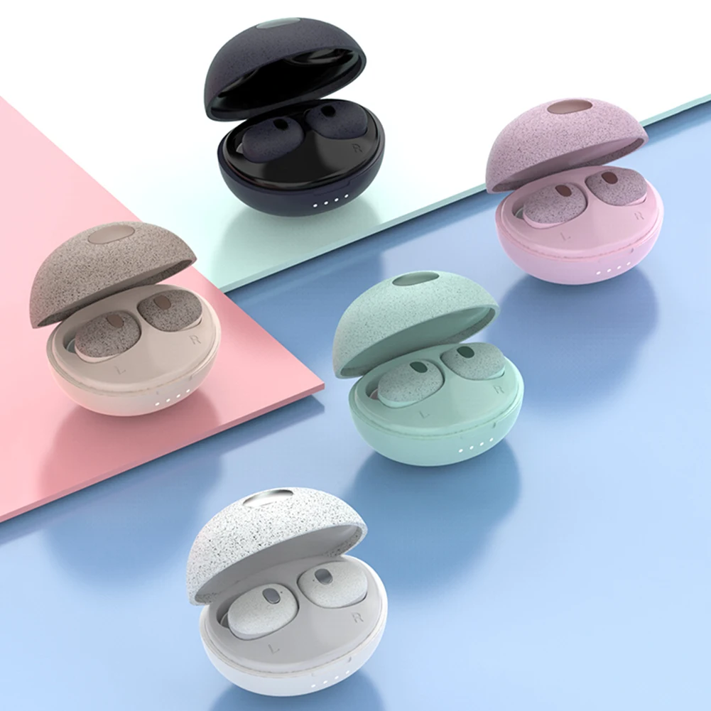 

TWS Bluetooth 5.0 Wireless Earphones Waterproof In-ear Headset Noise Reduction Earpiece Sports Earphones with Charging Case