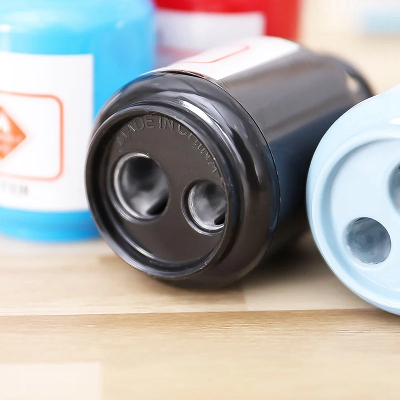 Hot Sale New Cute Design Cartoon Gas Tank Plastic Pencil Sharpener Machine For Kids Gift School Office Supply Color Random