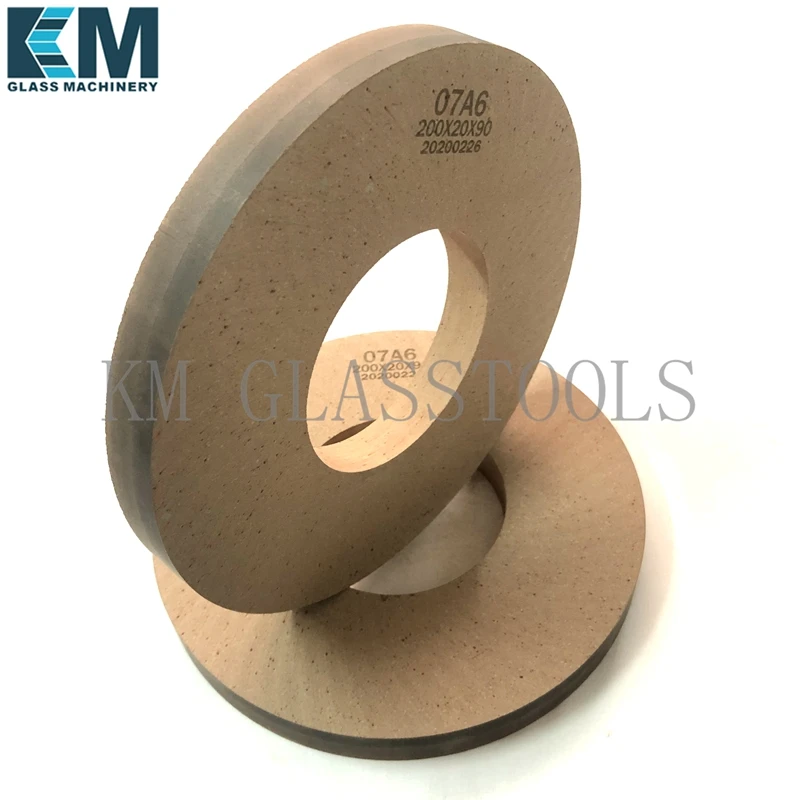 200x90x20mm/200x22x20mm Polishing Wheels For Glass Final Polishing Wheel Glass Pencil Edging Shape Edging Machine BD