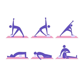 2019 NEW Exercise Fitness Yoga Blocks Foam Bolster Pillow Cushion EVA Gym Training yoga