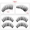 2 pairs 4 pieces 3 magnet false eyelashes natural magnetic eyelashes 3D false eyelashes makeup eyelash tools wholesale ► Photo 2/6