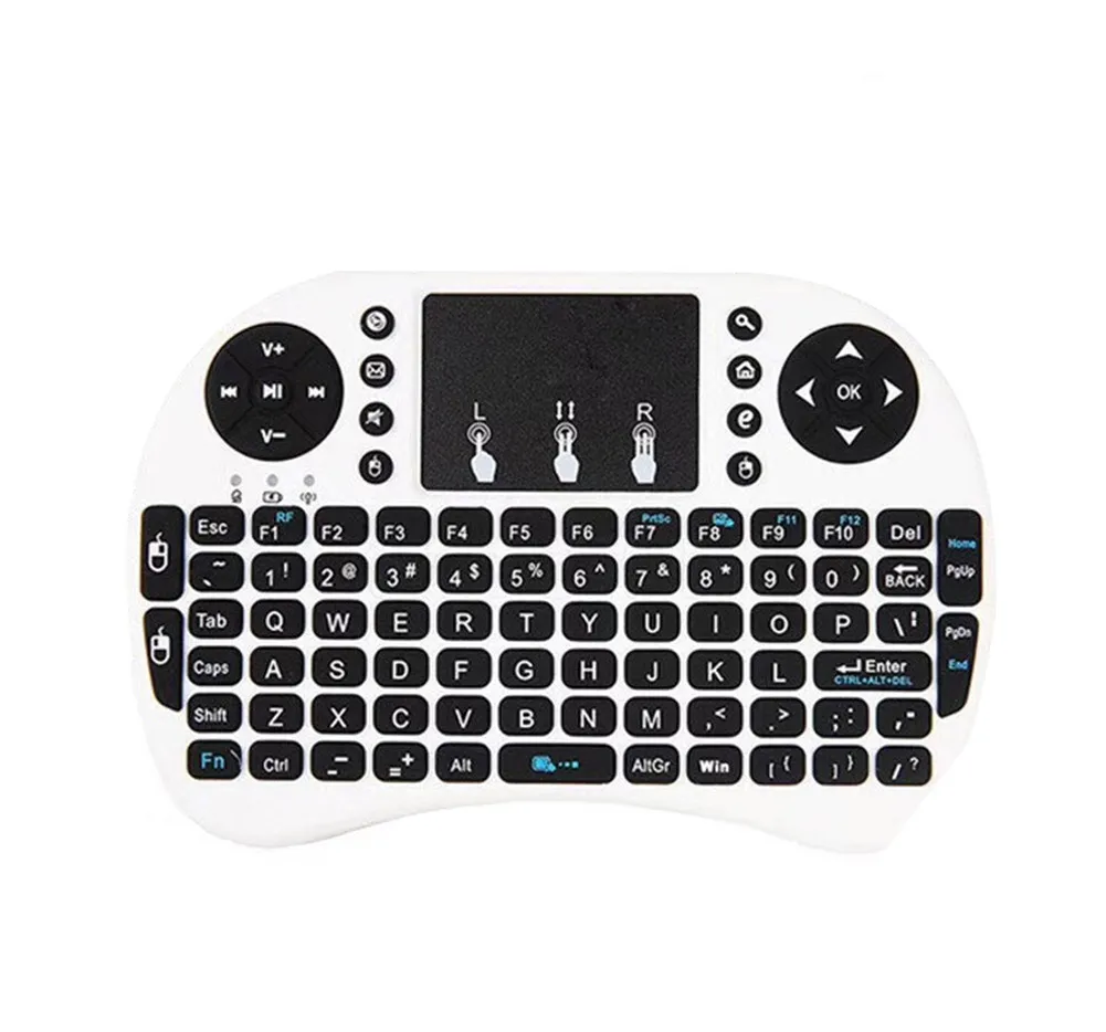 2,4 ГГц Беспроводная i8/i10 Сенсорная панель мини клавиатура Fly Air mouse для Android tv PS3/4 GV99