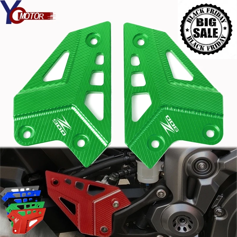 CNC Motorcycle Heel Protective Cover Guard FOR KAWASAKI Z900 Z 900 2017 Foot Peg Protector z900 |