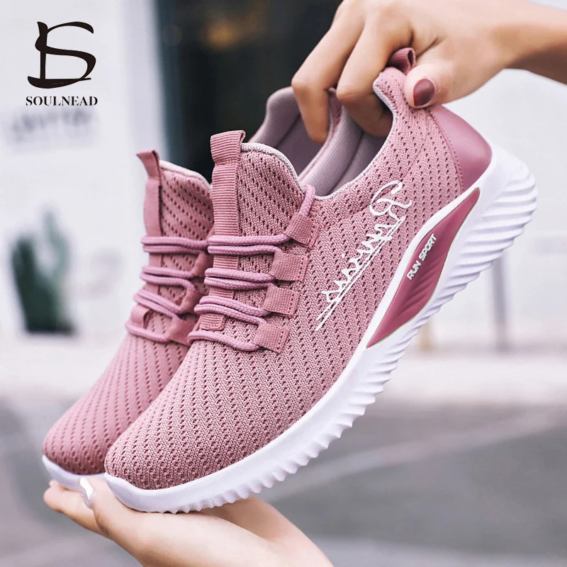 Spring New Trend Female Coconut Casual Shoes Wild Fashion Lace-Up Sneakers Lightweight Breathable Non-Slip Running Shoes
