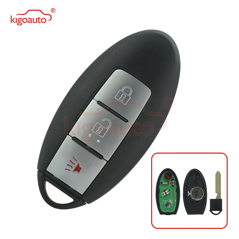 Kigoauto KR55WK49622 Smart Key 3 Button 315mhz ID46-PCF7952 Chip Keyless Go for Nissan 370Z key 2009 -2019
