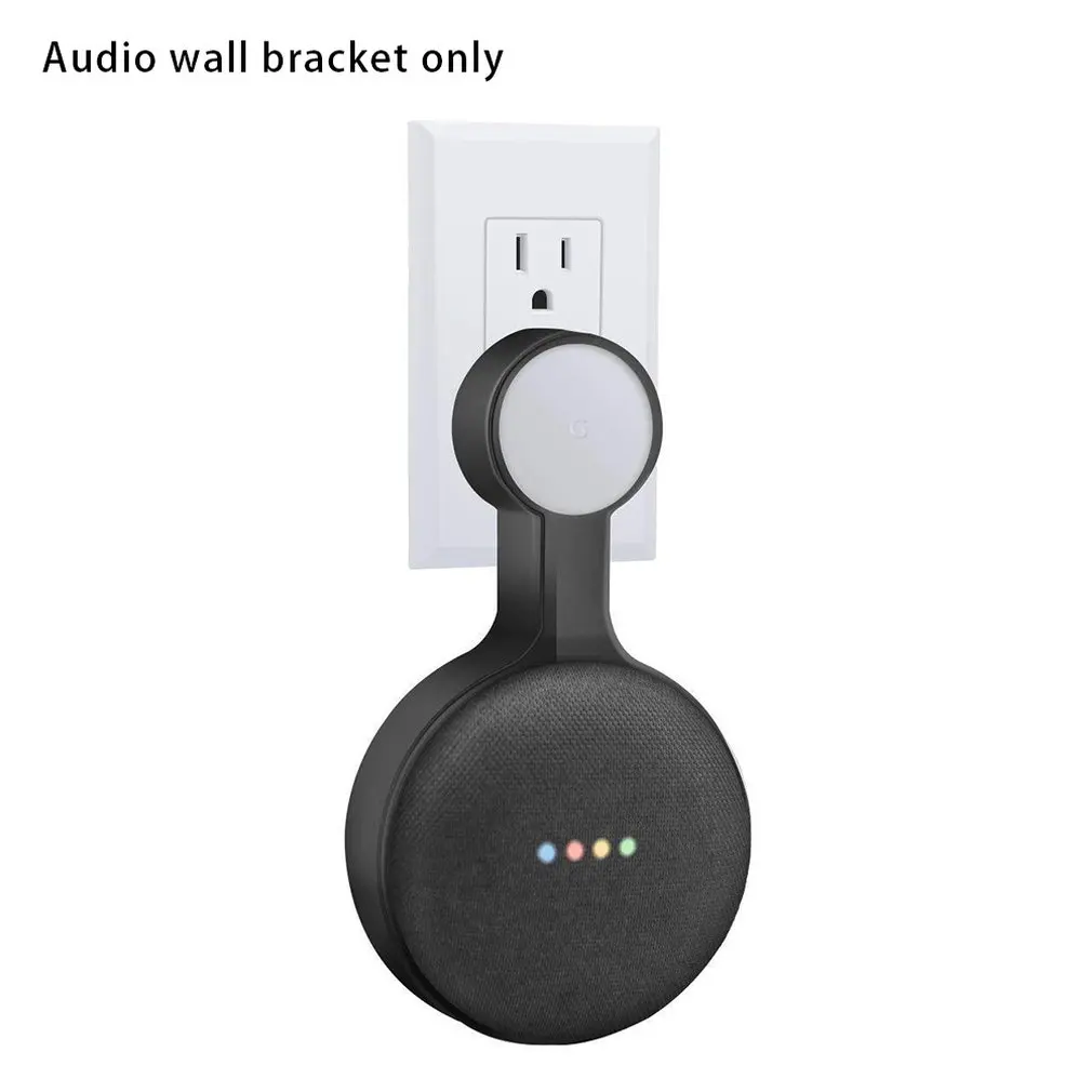 Настенный держатель для Google Home, компактный, умный, домашние динамики со шнуром, скрытые грязные провода - Цвет: Googlehomeblack