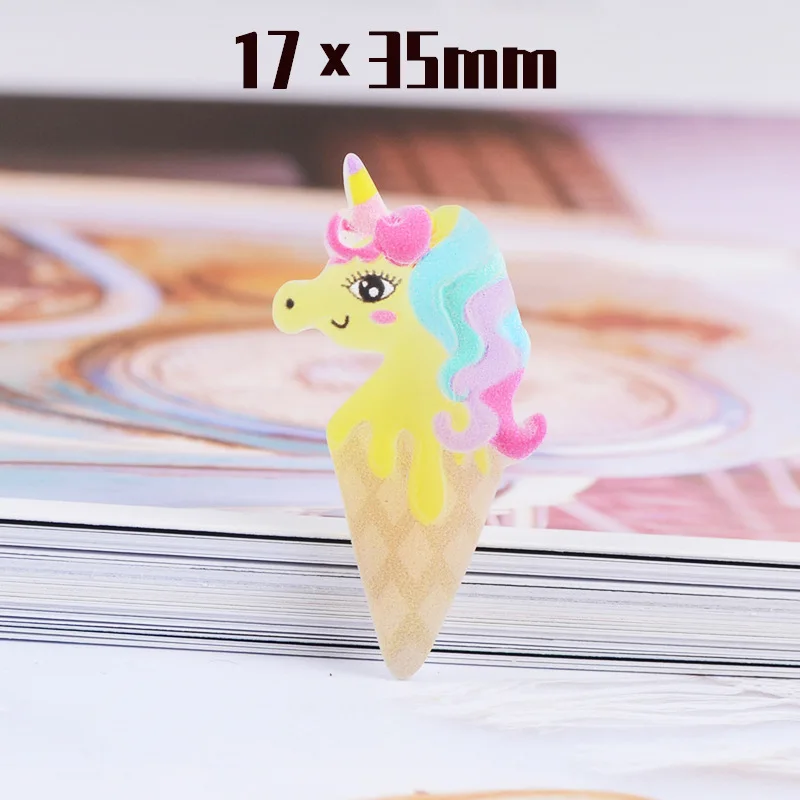 10Pcs Cartoon Unicorn Ice Cream Flatback Resin Cabochon Simulation Fake Food Phone Decor Parts DIY Scrapbooking Hair Bows Center 10Pcs Cartoon Unicorn Ice Cream Flatback Resin Cabochon Simulation Fake Food Phone Decor Parts DIY Scrapbooking Hair Bows Center