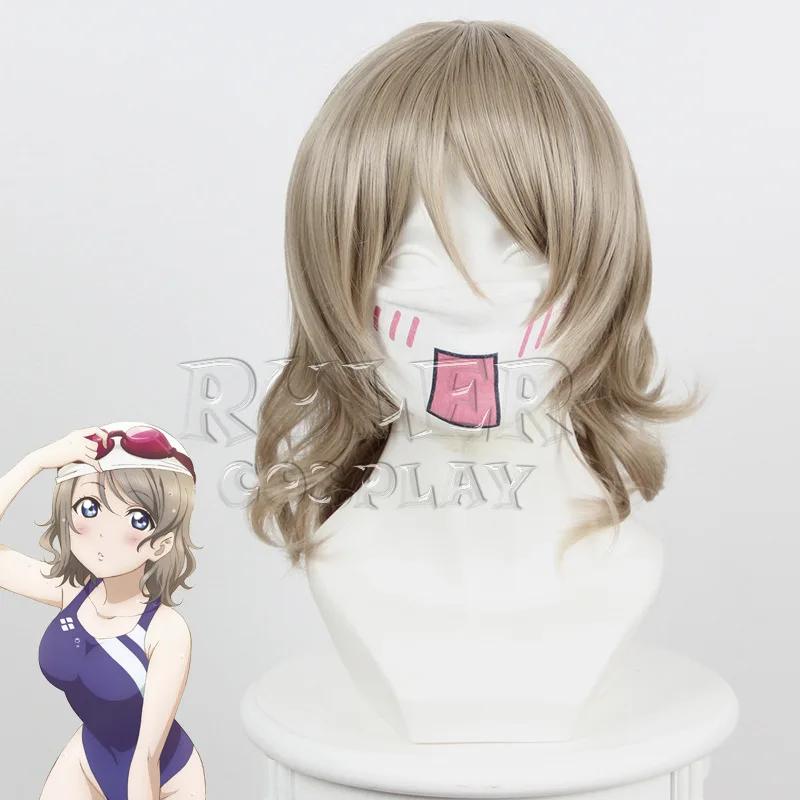 Аниме Love Live! Солнечном свете! Watanabe вы косплей парик костюм играть парики Хэллоуин костюмы волос+ Бесплатный парик колпачок
