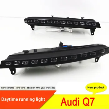 

2Pcs LED DRL For Au di Q7 Car LED DRL Daytime Running Light Fog Lamp Grille And Waterproof Wire Of Harness