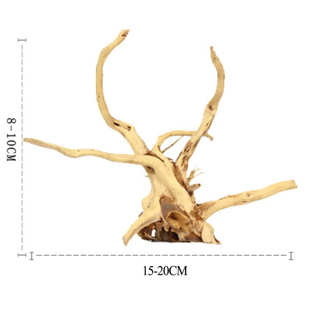1 шт., украшение для аквариума, аквариум для рыб, коряга из натурального дерева, ствол для аквариума, ландшафтный декор, 15-20 см, случайный тип