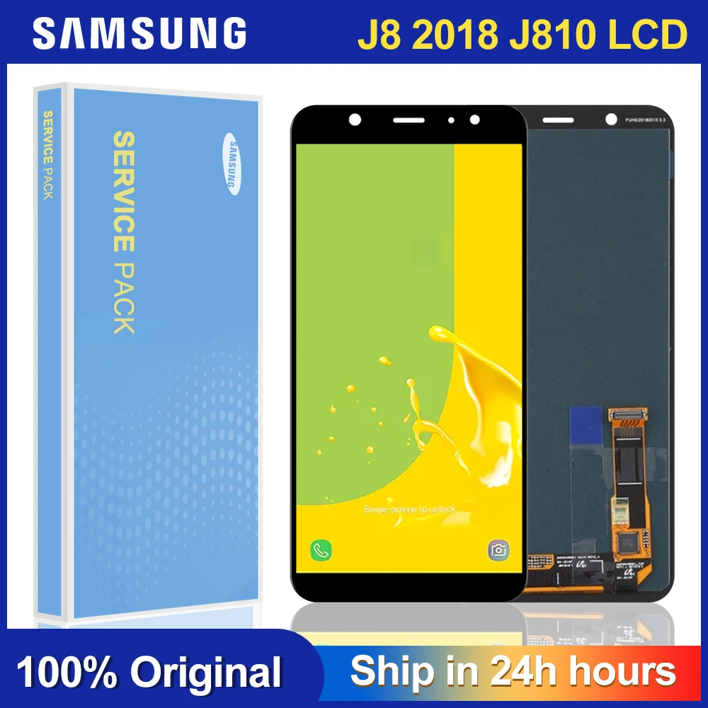 6 0 &quotSuper AMOLED ЖК дисплей для SAMSUNG J8 2018 Samsung J810 с цифровым преобразователем
