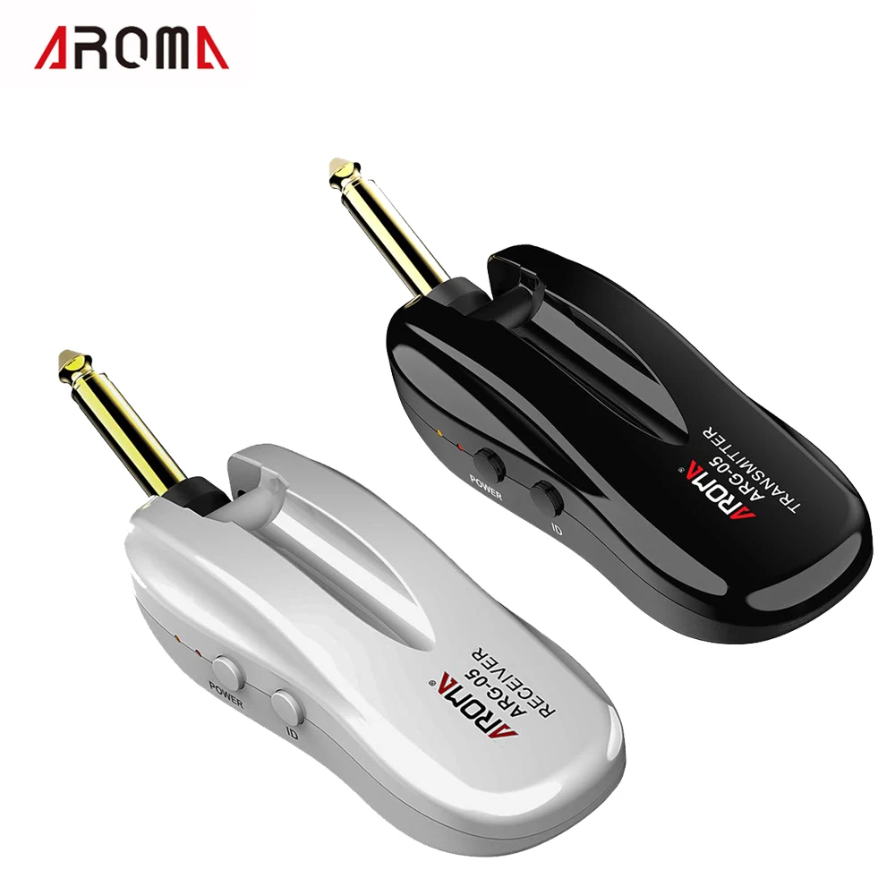 

5.8GHz Guitar Wireless System Audio Transmission with 5.8G Transmitter Receiver Built-in Rechargeable Battery for Guitars Bass