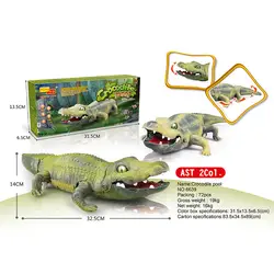 Горячая Распродажа Электрический Крокодил Игрушка rong kai динозавр игрушка T-Rex модель животного детские развивающие