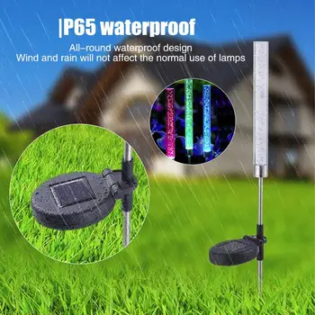 

Lawn Lamp Garden Solar Lights Acrylic Bubble LED Color Changing Waterproof Backyard Pathway Decoration Light Sensor
