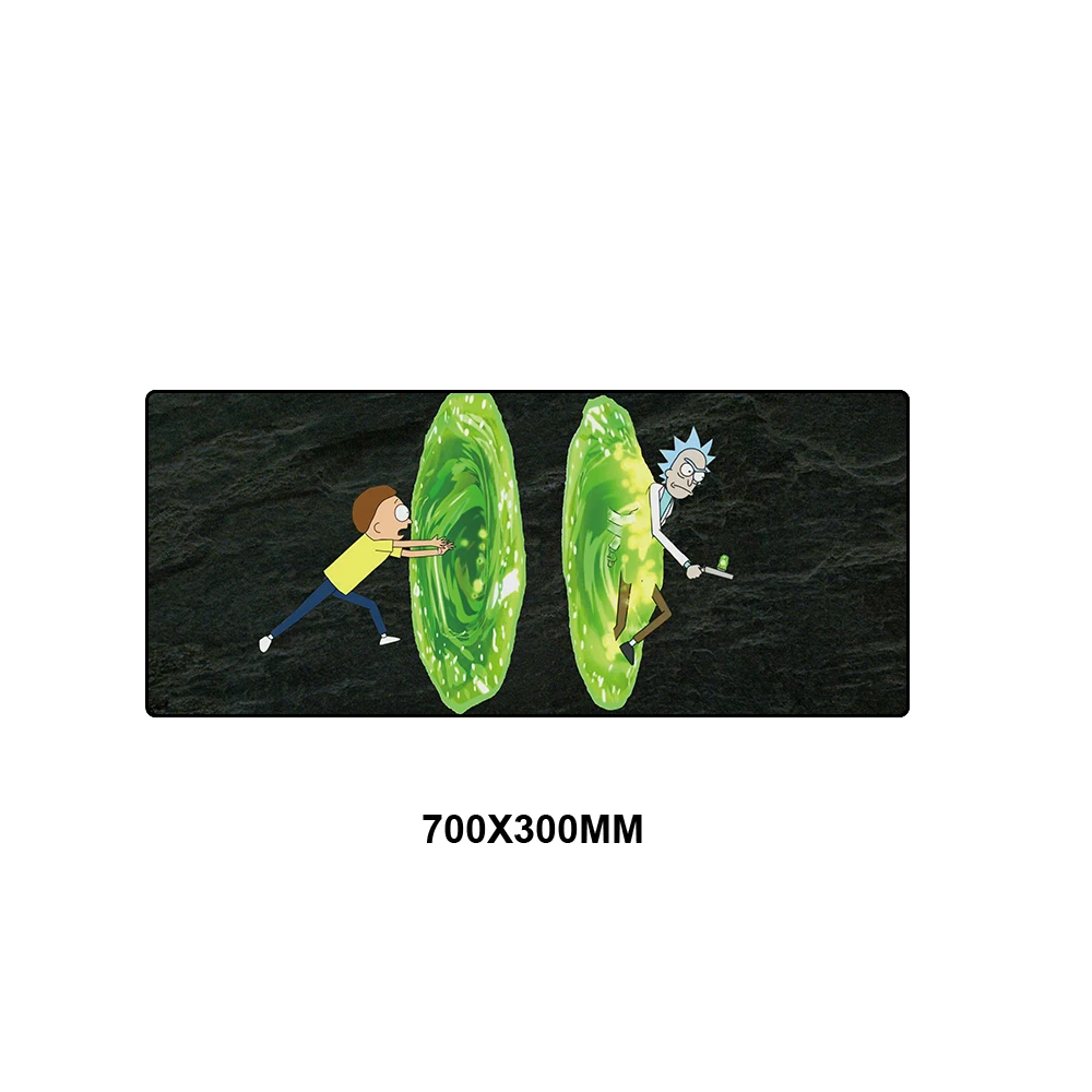 RKYMD-018 Коврик для мыши Рик и Морти, большой игровой коврик для мыши, нескользящий коврик с блокировкой, резиновый коврик для компьютера, геймера, клавиатуры, коврики для мыши, ноутбук, коврик для ноутбука - Цвет: RKYMD-018
