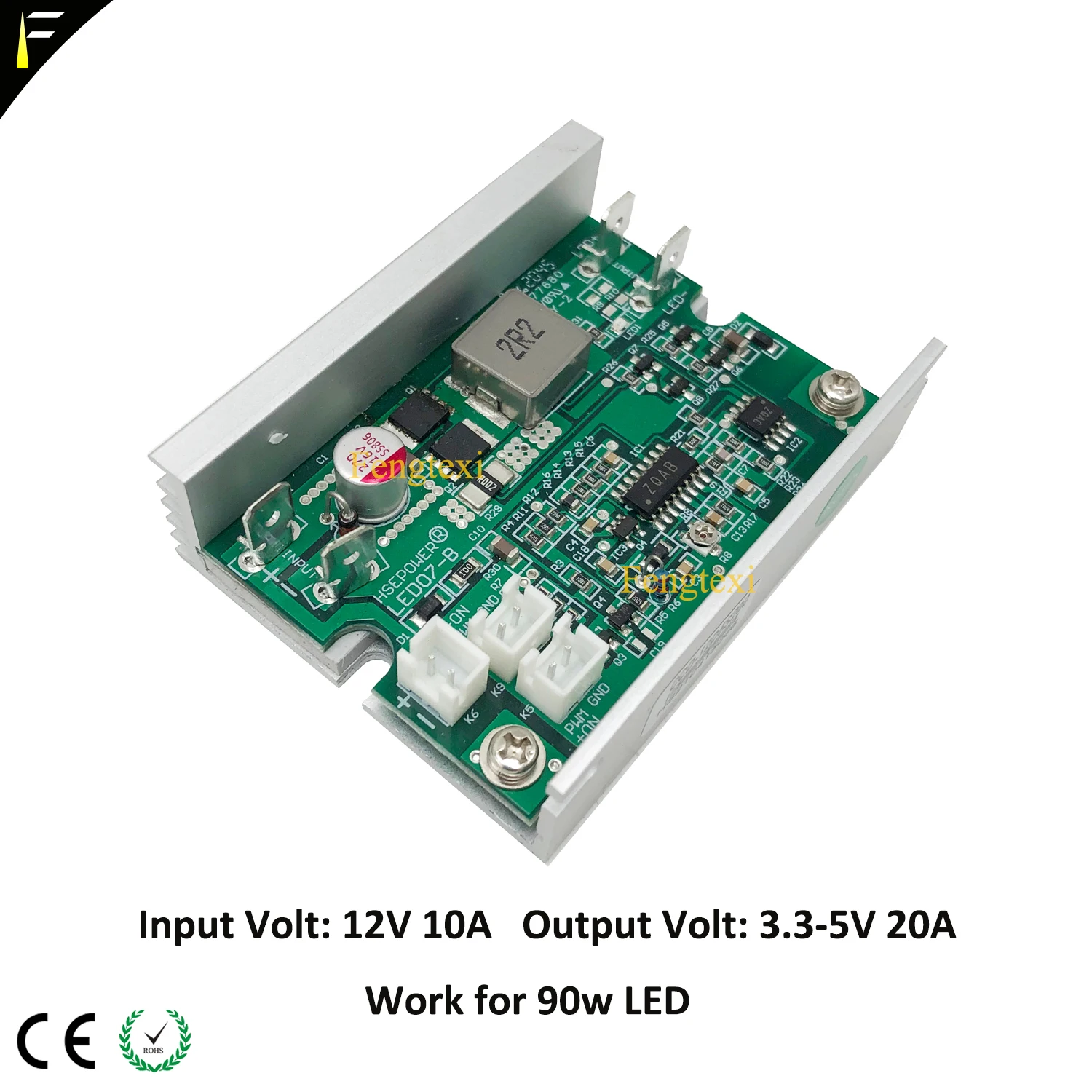 3.3-5V 20A Constant Current Drive Board fit 90w LED Light Brightness 0- Current Adjust for Stage Moving Head&Medical Lights