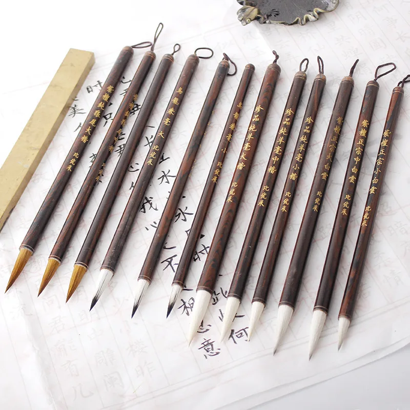 Jinxian кисть Искусство и ремесла мастера Xuan каллиграфии ручка Чистая Langhao большая и средняя небольшая обычная для письма кисть копия слуха