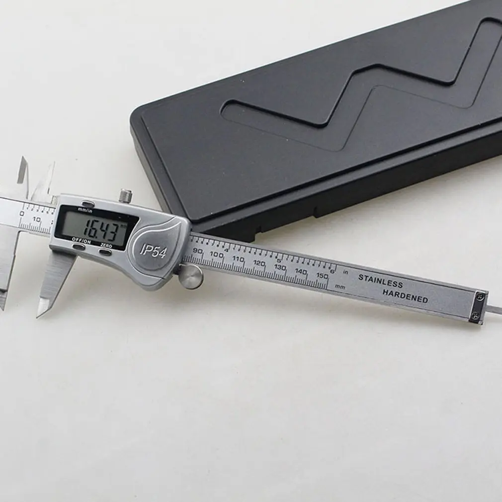 Portable Size 0-150MM Durable Stainless Steel Carbon Fiber Vernier Caliper Gauge Micrometer Measuring Tools