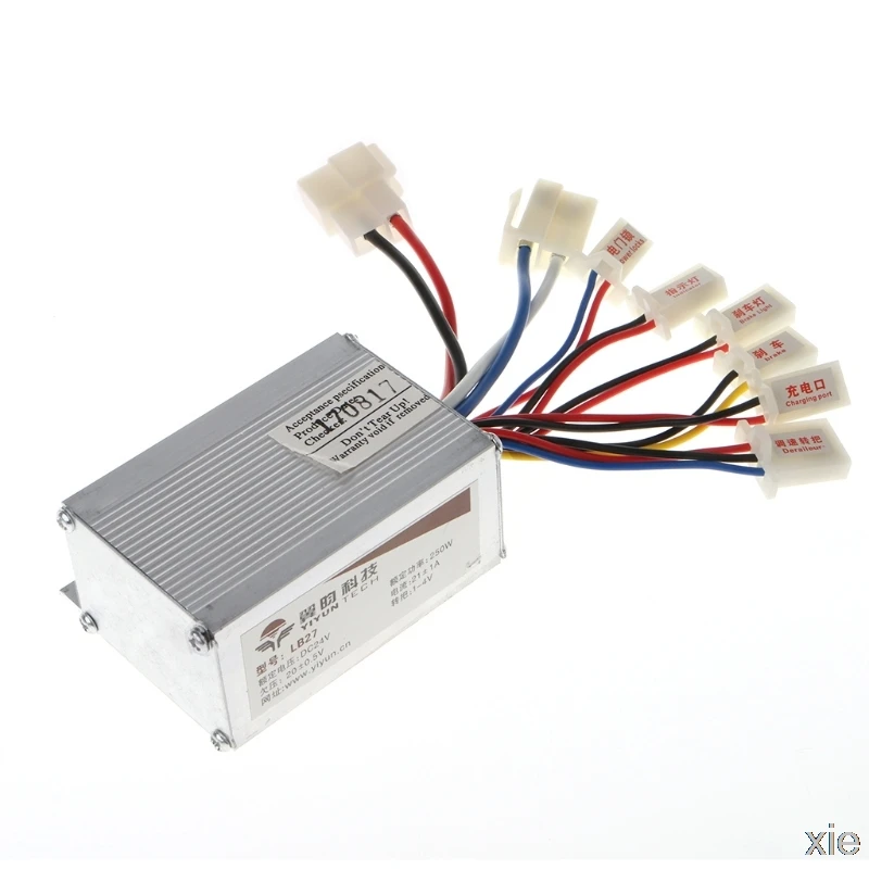 DC 24V 250W регулятор скорости мотора щетки для электрического велосипеда скутера