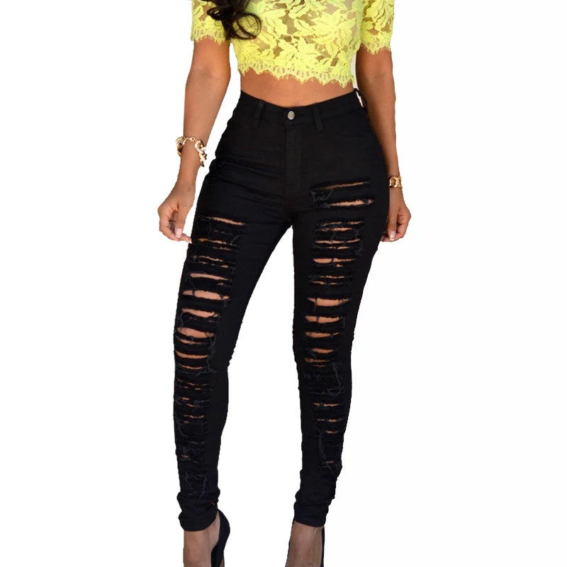 Newest Leggings Black Jeans High Waist Push Up Skinny Ripped Jeans Denim Pant Sexy Ladies Jeans Femme Women Trousers Newest Leggings Black Jeans High Waist Push Up Skinny Ripped Jeans Denim Pant Sexy Ladies Jeans Femme Women Trousers