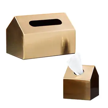 

Tissue Box Holder Kitchen Storage Box Stainless Steel Tissue Holder Home Organizer Table Tissue Box For Bathroom Bedroom Office