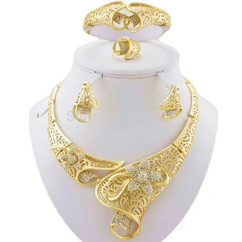 

free shipping african jewelry sets high quality jewelry set wedding party jewelry set gold fine jewelry women necklace