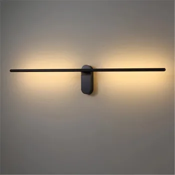 

Nordic Minimalist Strip Design LED Wall Lamp Creative Art Study Living Room Bedroom Aisle Corridor Decoration Wall Sconce