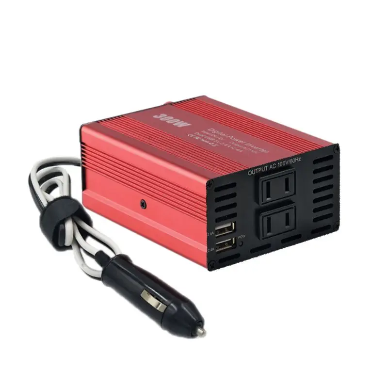 Автомобильный инвертор 300 Вт двойной USB DC12-AC110V/220 В адаптер зарядного устройства