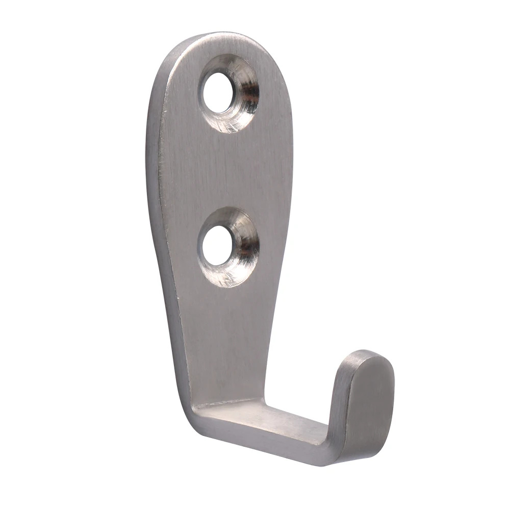 Brushed Nickel Alise Stainless Steel Towel Robe Coat Clothes Hooks for Bathroom Kitchen Closet Cloakroom Toilet Garage Balcony,Pack of 12 - Color: Brushed Nickel
