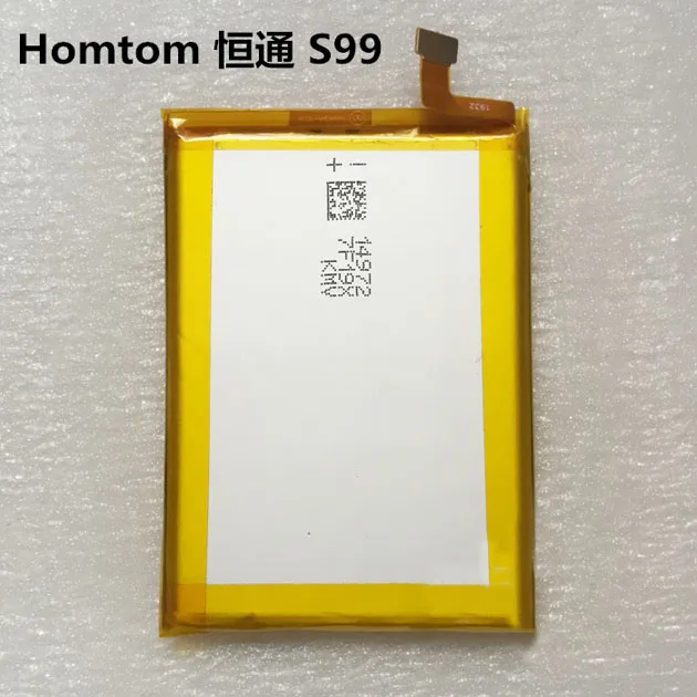 Аккумулятор HOMTOM S99 6200mah 3,8 V для смартфона Face S99 Face ID 5,5-дюймовый Android 8,0 телефон с распознаванием отпечатка пальца
