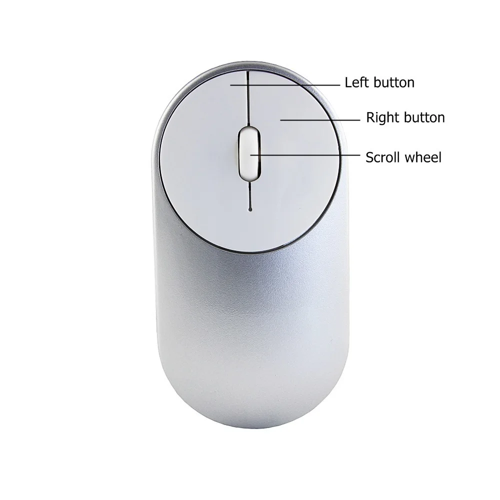 CHYI Беспроводная ультра тонкая эргономичная мышь для Xiaomi компьютерная Бесшумная оптическая Usb PC Mause 2,4 ГГц Бесшумная офисная мышь для ноутбука