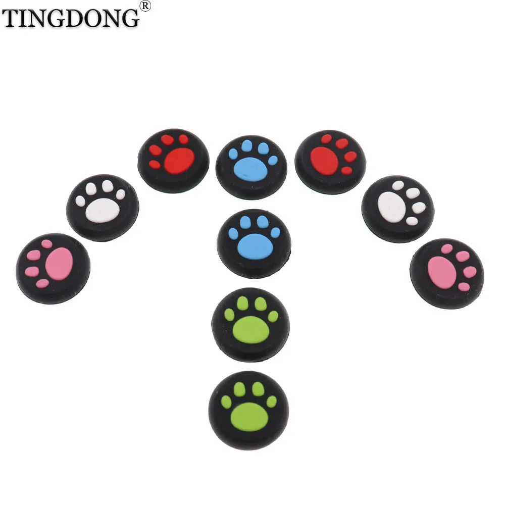 

2 Pcs Cat Paw Rubber Silicone Game Handle Joystick Thumb Stick Grip Cap For Xbox One/360 PS3 PS4 PS5