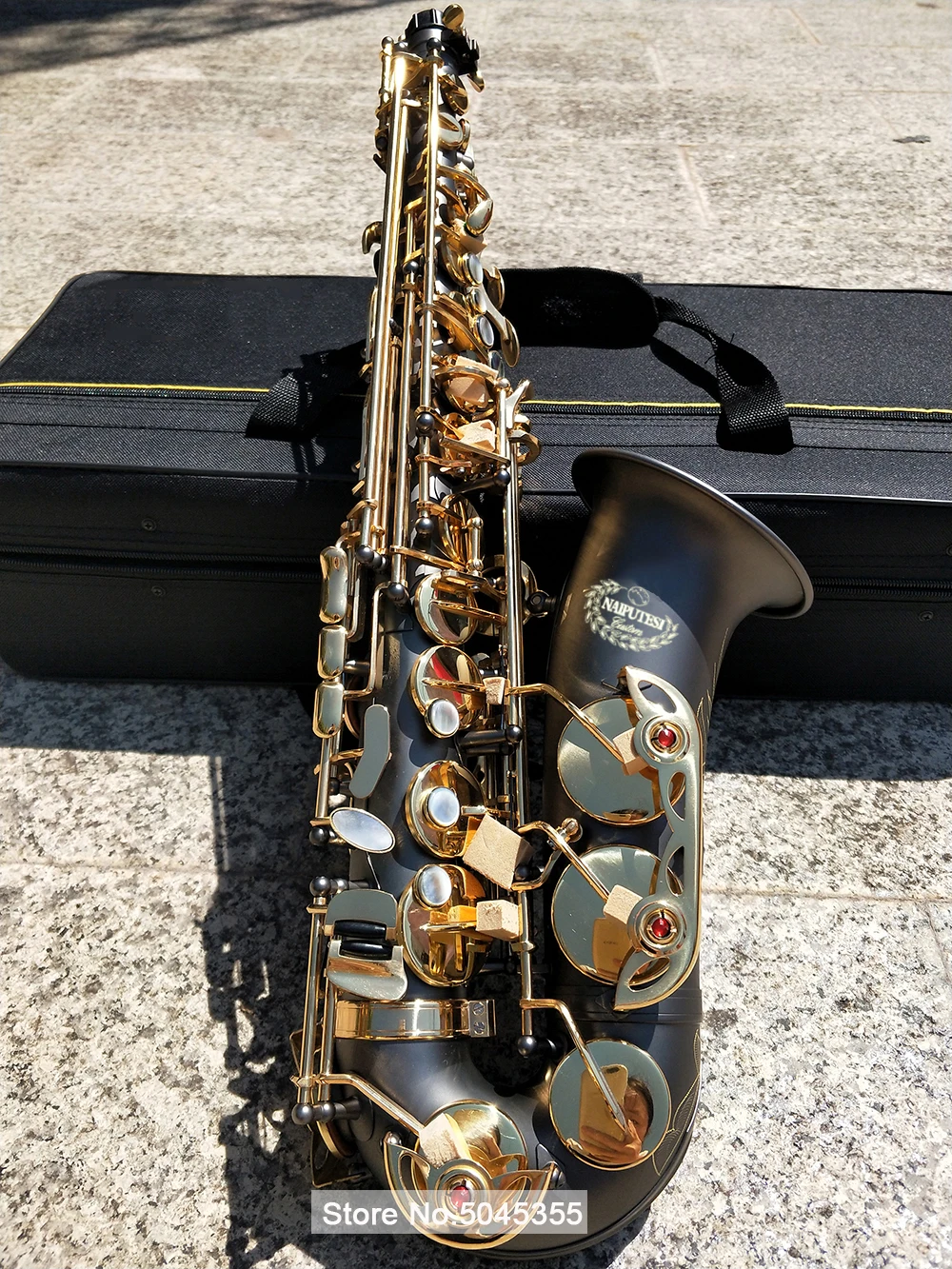 Naiputesi Фламинго Саксофон альт NT-R54 Eb черный саксофон R54 Sax Alto 54 saxofone духовой инструмент с Чехол мундштук