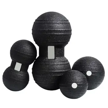 

4PCS/1PCS Release Fitness Peanut Massage Ball Fascia Massager Roller Pilates Yoga Gym Relaxing Exercise Equipment Fitness Balls