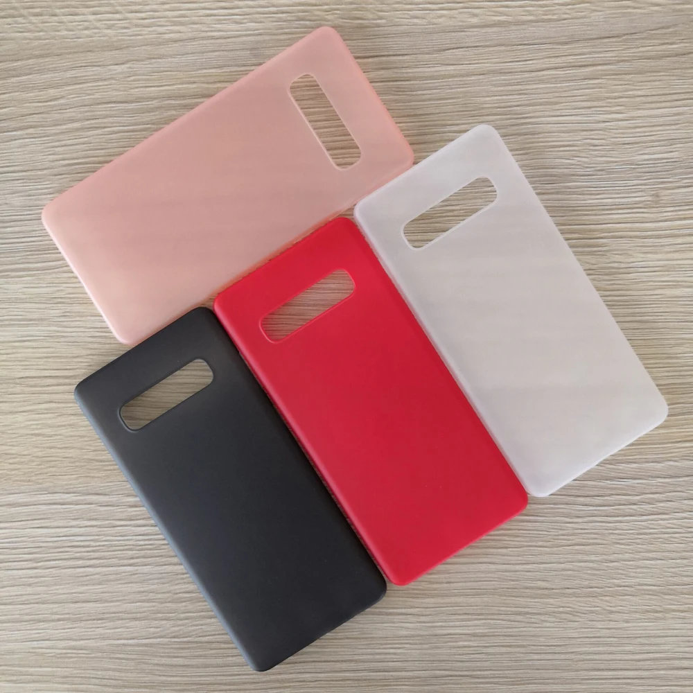 Чехол-накладка для Samsung Galaxy S10 S8 S9 Plus S10E S7 edge Note 8 0 5 мм матовый ультратонкий |
