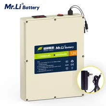 Mr. Li 12 В 30Ah большой емкости перезаряжаемый литиевый аккумулятор с BMS защитой и 5А зарядным устройством для наружного питания