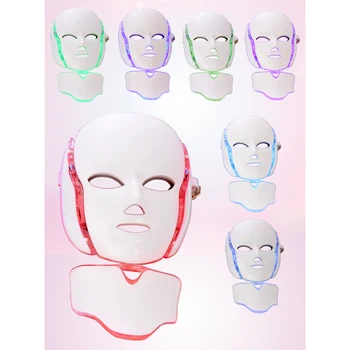 

7 Colors LED Facial Mask Light Face Therapy Photon Face Neck Mask Facial Therapy Anti-Aging Acne Treatment Beauty Skin Care